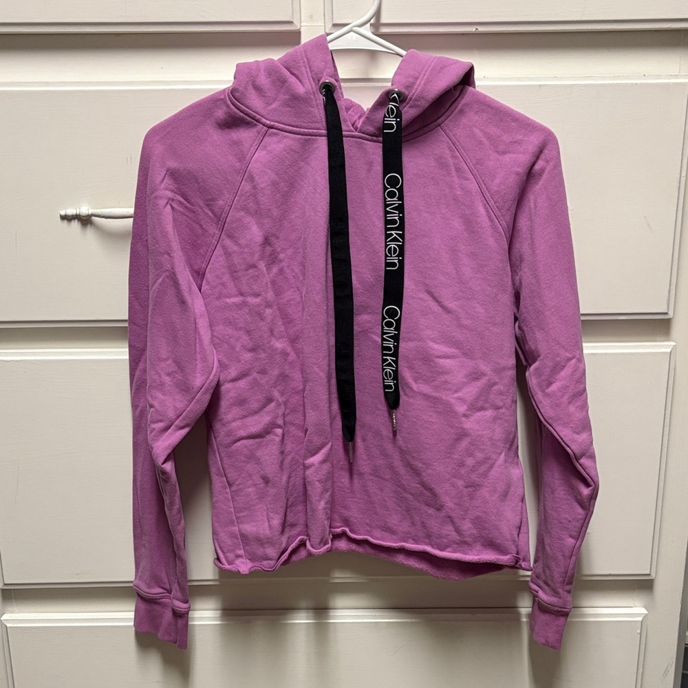 Calvin Klein Lavender Hoodie with Black Accents